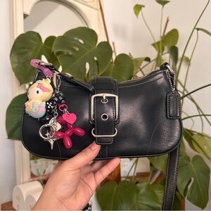 Y2K coach Black Leather Women's Bag